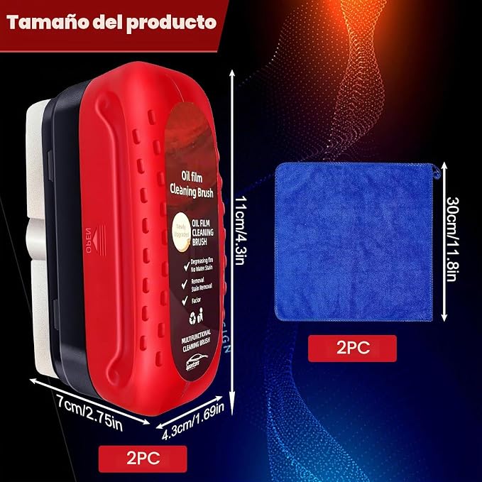 Limpiador de película de aceite para cristales