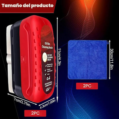 Limpiador de película de aceite para cristales