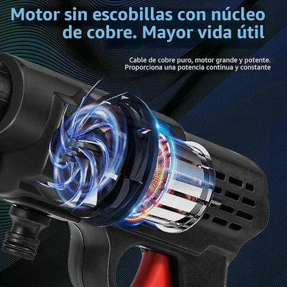 Pistola Alta Presión Profesional Portátil Doble Batería